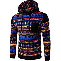 Jeansian Hommes Mode Sweats a capuche Sport Hoodies Men's Casual Ethnic Style Hoody Pocket Hoodies Sweatshirt Sports Top 88G2